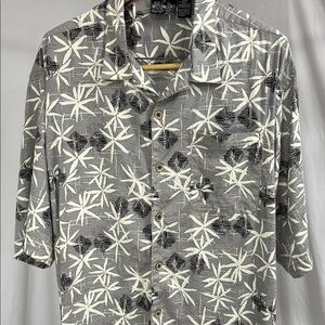 Vintage OP sport Hawaiian shirt xl gray
